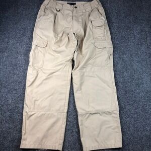 5.11 Tactical Series Mens Cargo Pants Beige Utility Workwear Size 32/36
